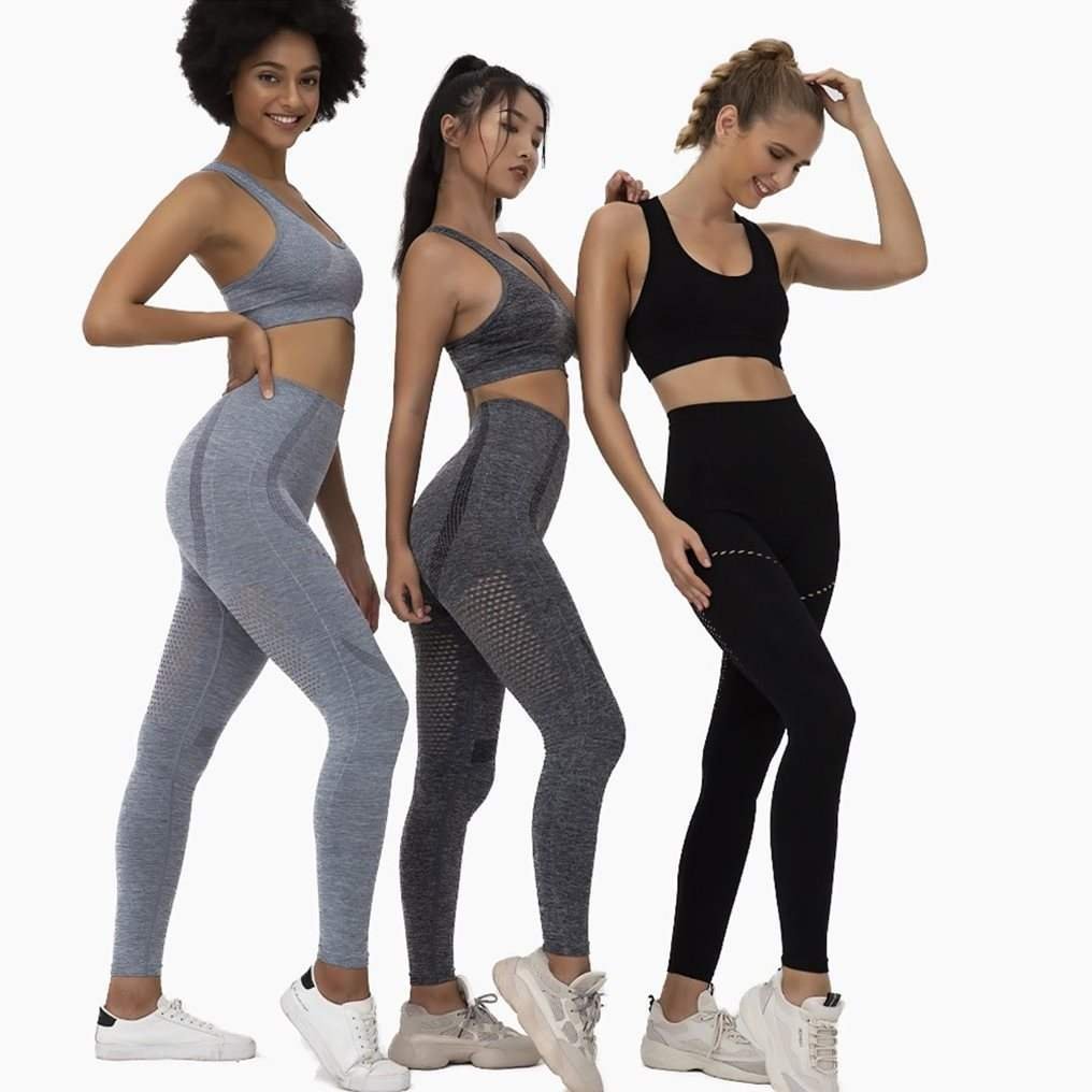 Tuta sportiva da yoga senza cuciture - Image 3