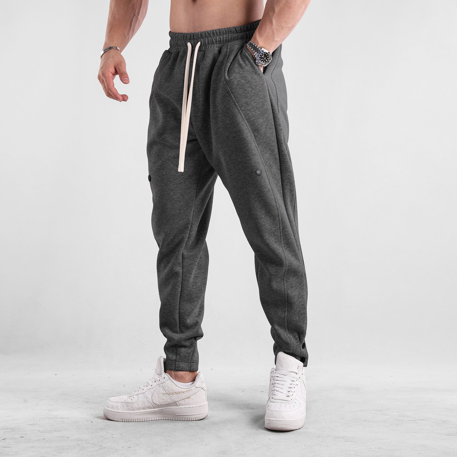 Pantaloni sportivi casual larghi per l'autunno da uomo - Image 9